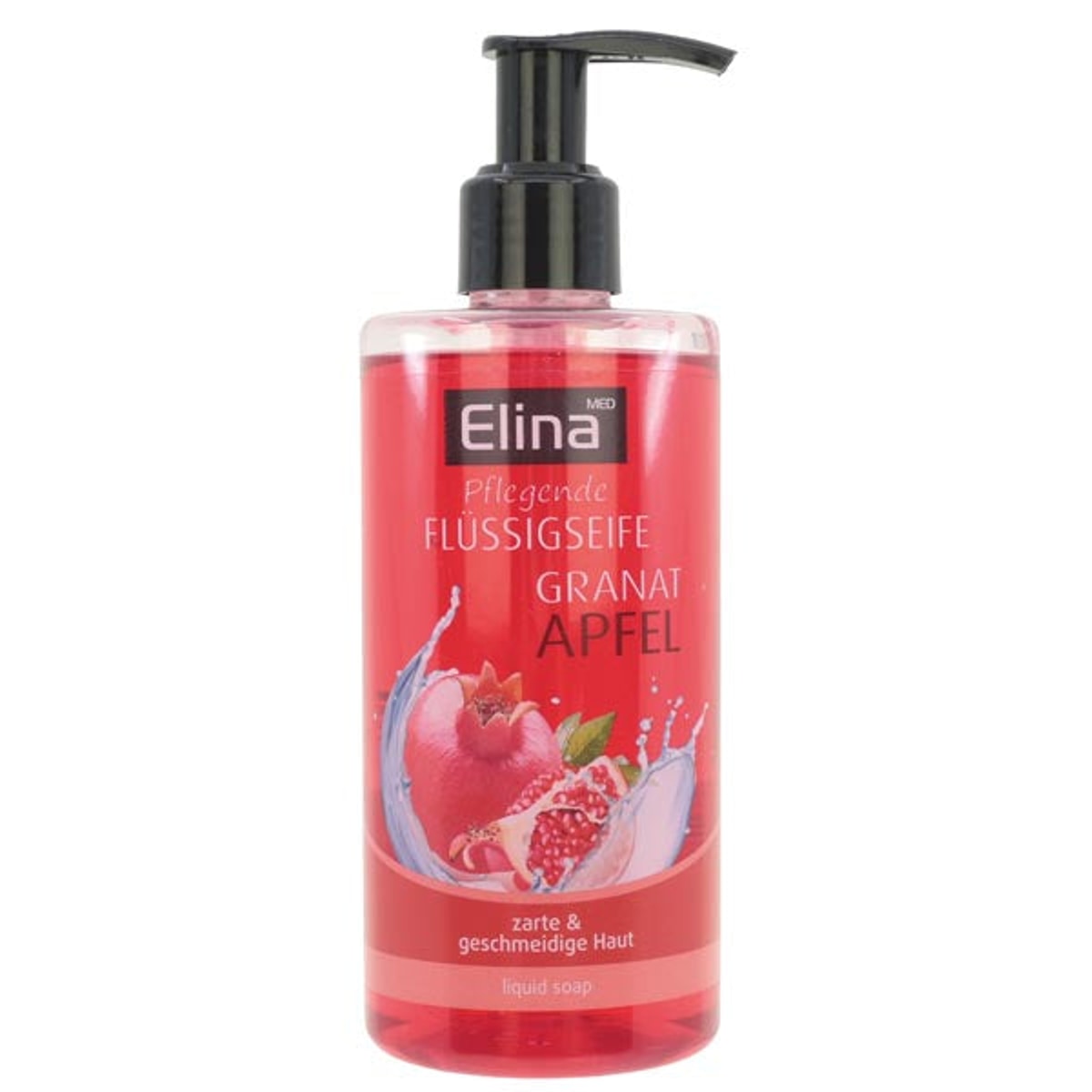 Savon liquide Elina à la grenade 300 ml avec distributeur