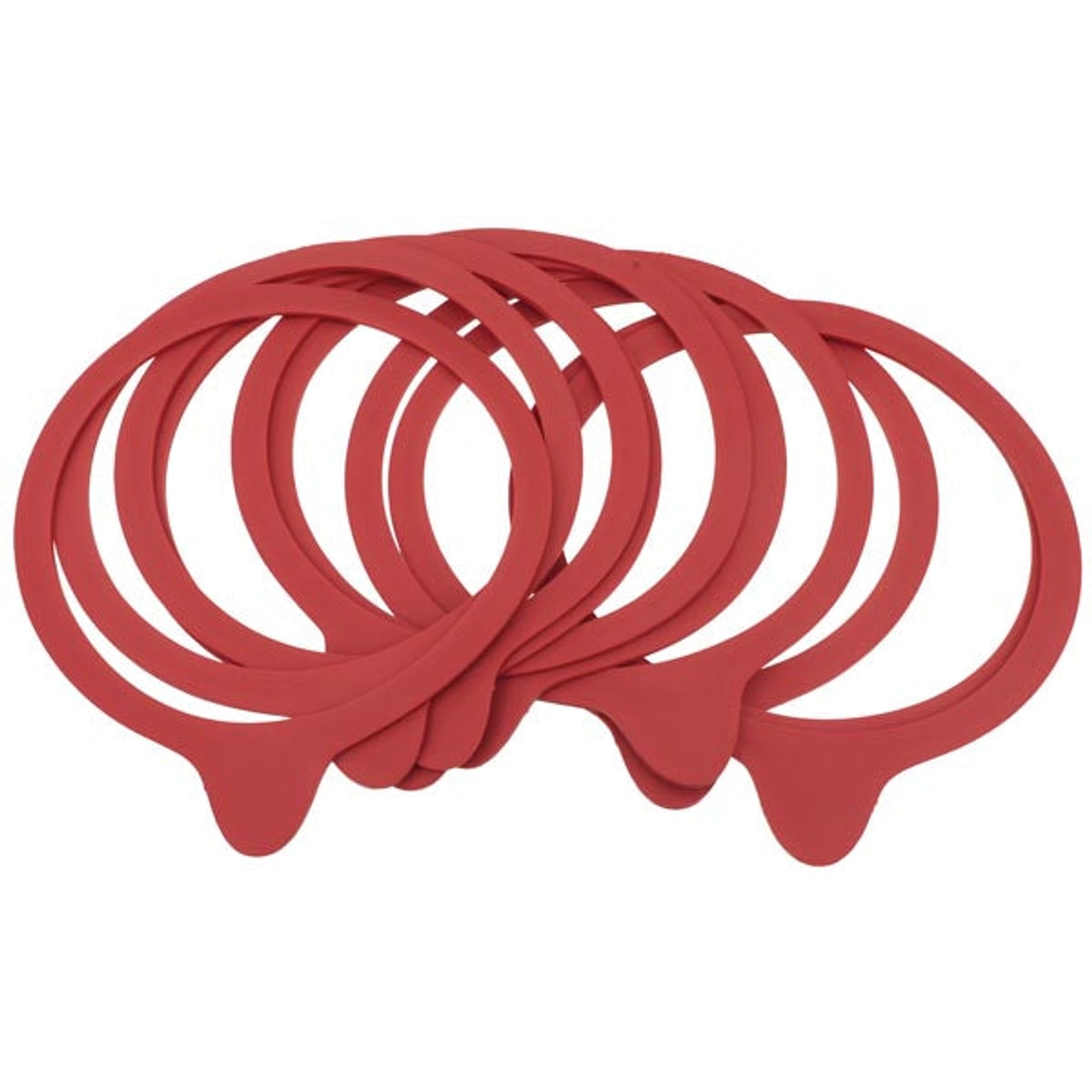 Anneaux de conservation rouges 94 x 108 mm, lot de 10 avec trou européen