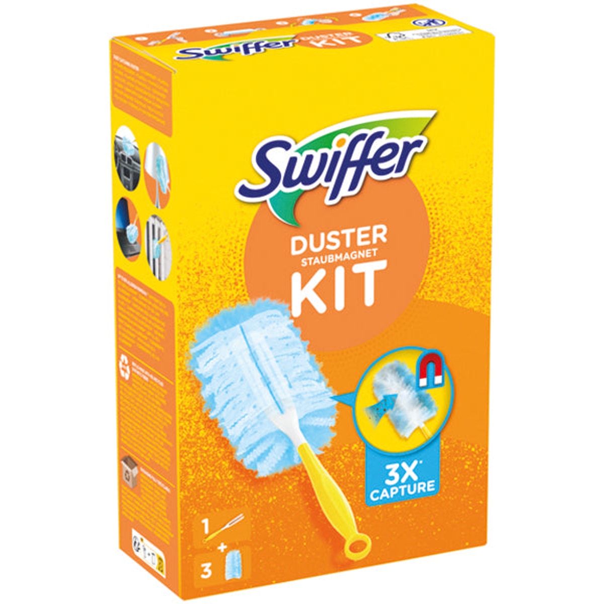 Kit de démarrage Swiffer Duster (manche + 3 chiffons)