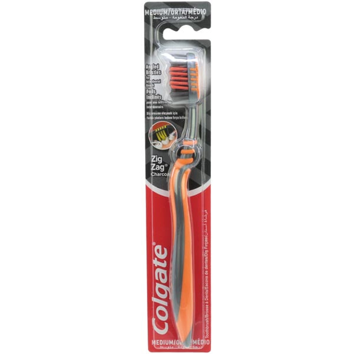 Brosse à dents Colgate Zig Zag Charcoal Medium