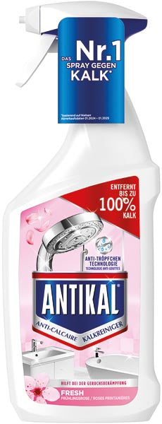 Antikal Nettoyant anticalcaire en flacon pulvérisateur 800 ml, parfum frais