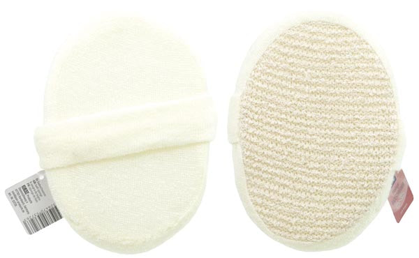 Éponge de massage pour le bain, couleur naturelle, 15 x 11 cm