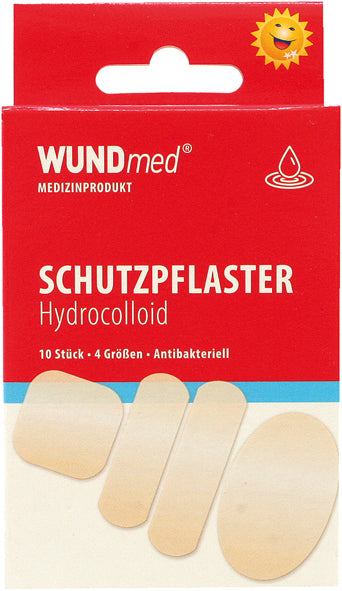 Pansements hydrocolloïdes pour plaies, 10 pièces en 4 tailles.