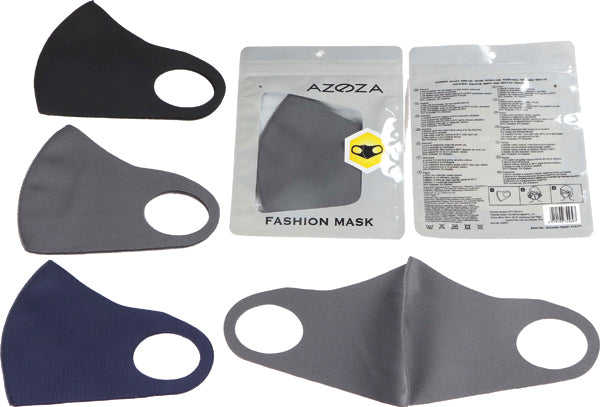 Masque facial tendance, protection bouche/nez, 3 couleurs assorties.