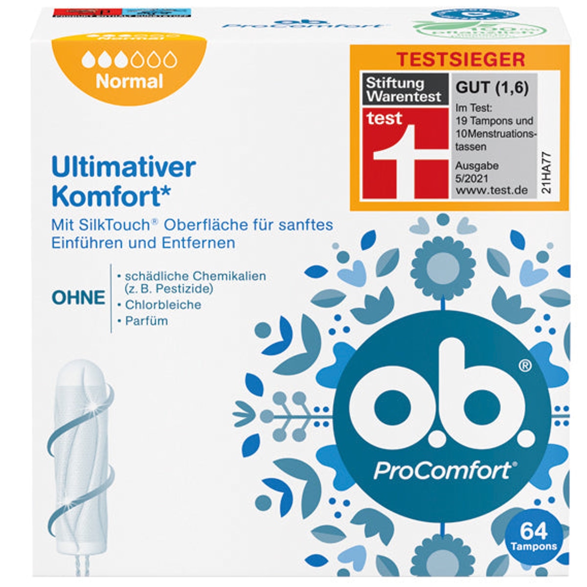 MÉTÉO. Tampons Pro Comfort Normal 64s