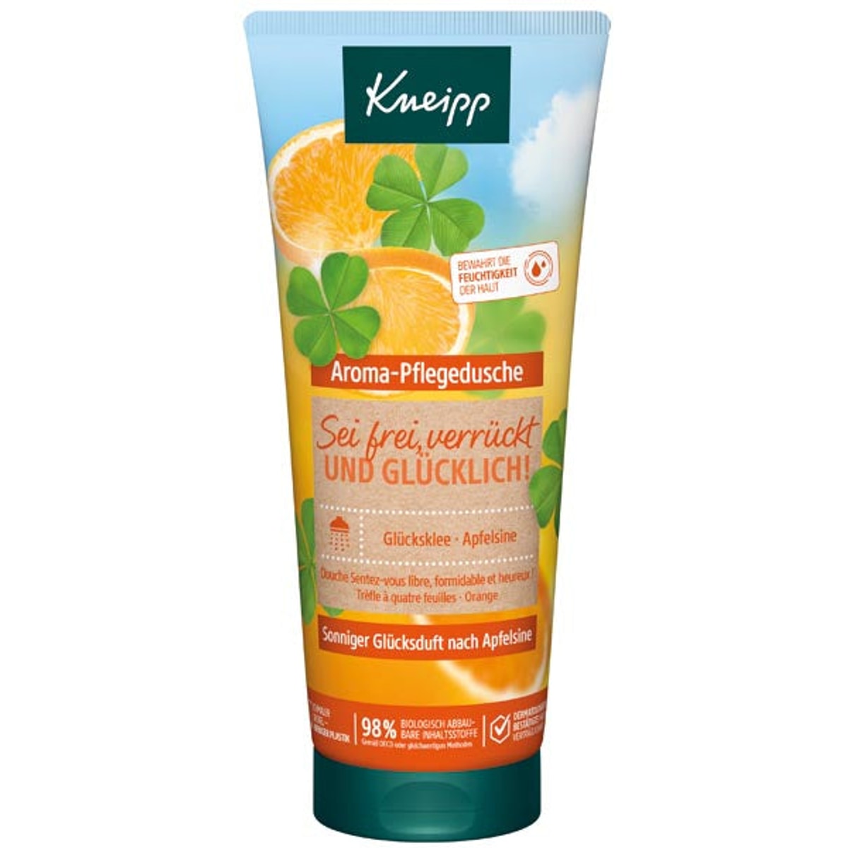 Gel douche Kneipp 200 ml Trèfle porte-bonheur + Orange