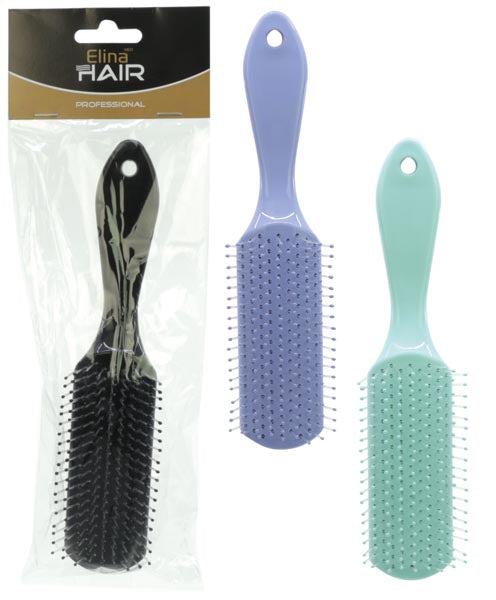 Brosse à cheveux fine de 20 cm avec picots pour le massage du cuir chevelu