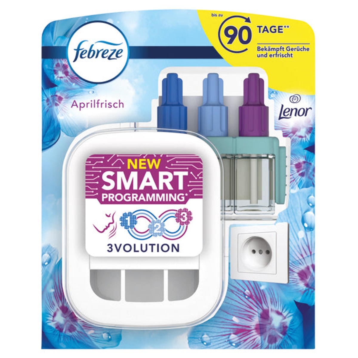 Kit de démarrage Febreze 3Volution pour diffuseur de parfum électrique 20 ml