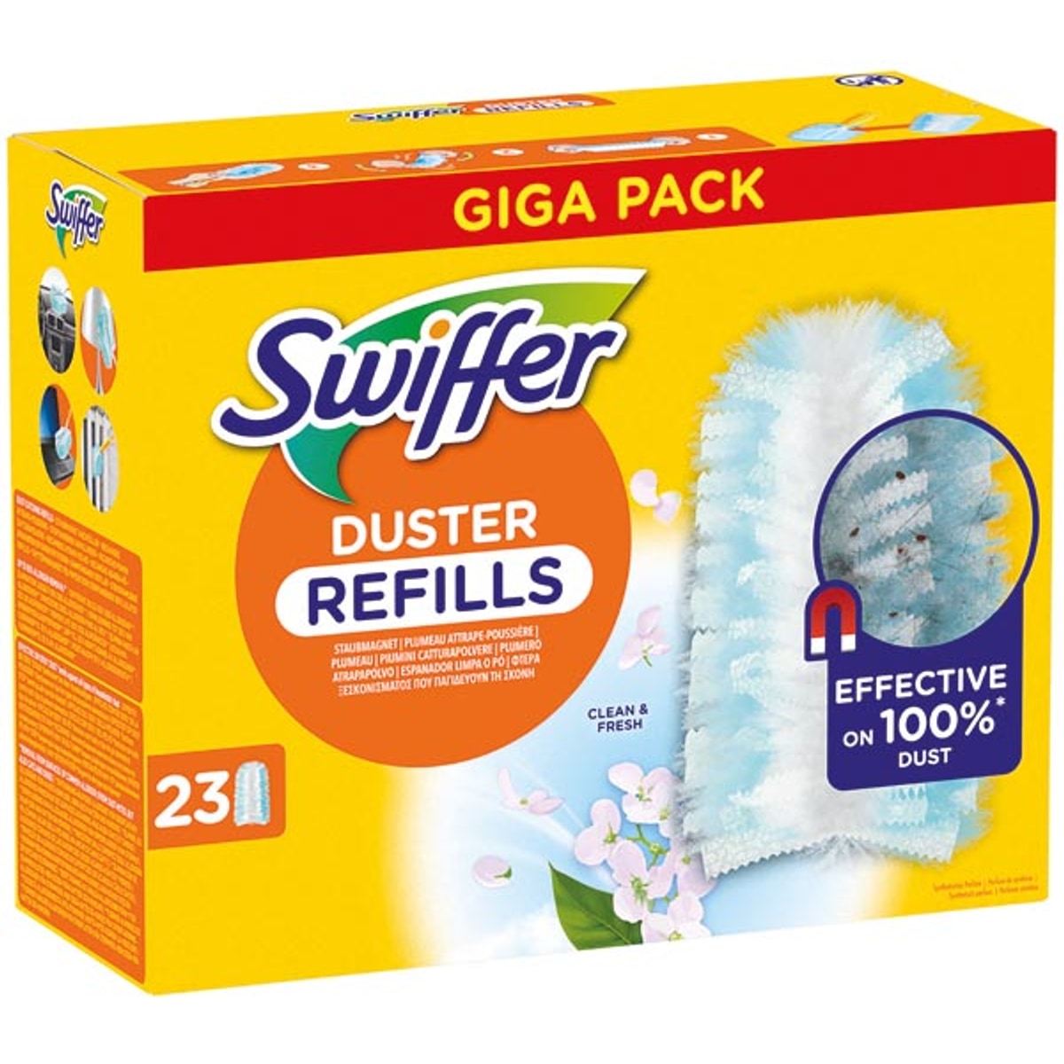 Recharge pour plumeau Swiffer : 23 chiffons
