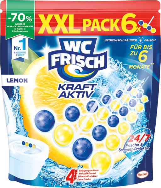 WC Frisch Kraft-Aktiv Citron XXL-Pack 6x50g