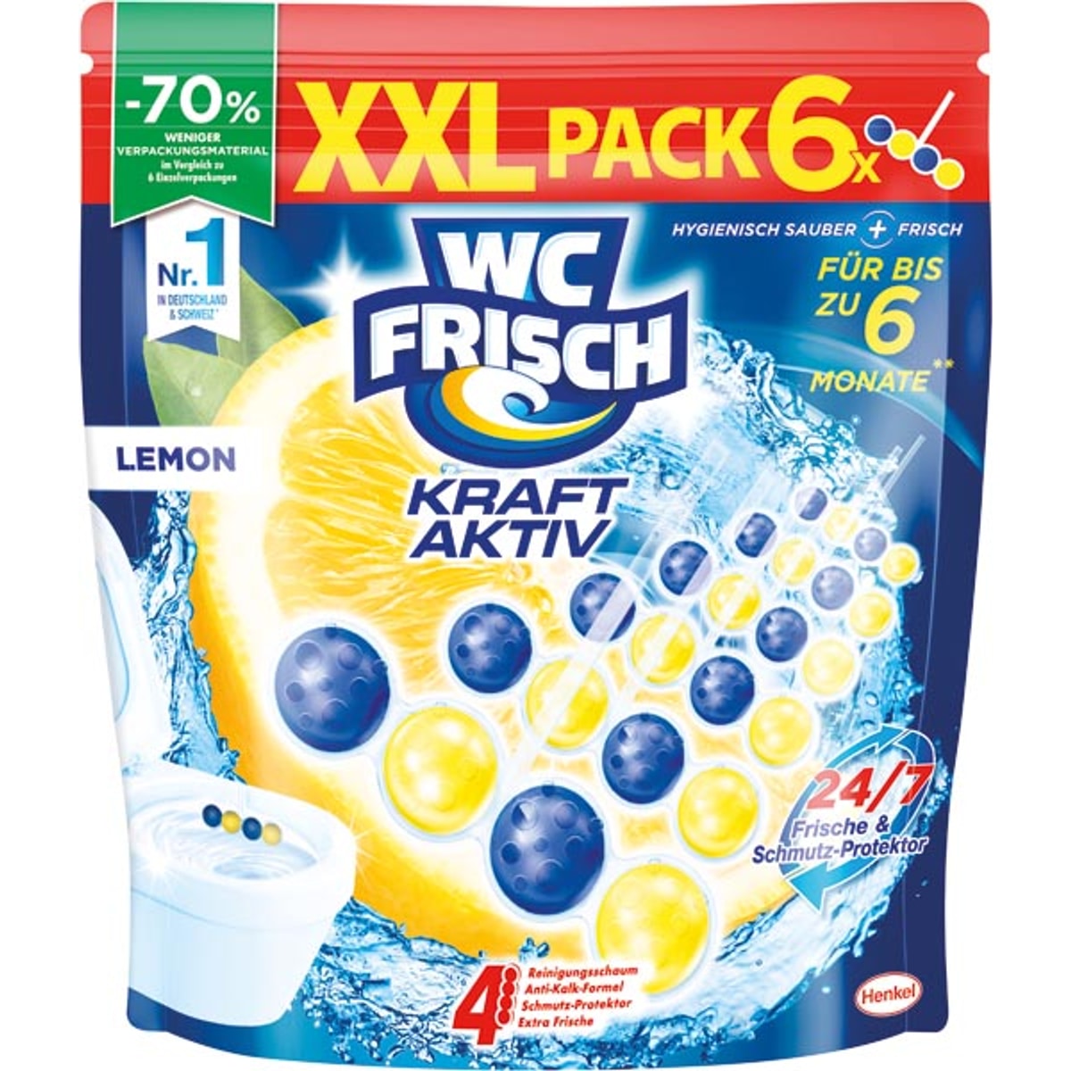 WC Frisch Kraft-Aktiv Citron XXL-Pack 6x50g