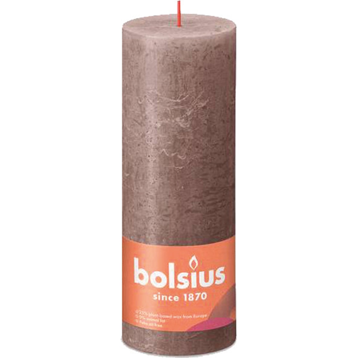 Bougie pilier RUSTIK 190x68 taupe