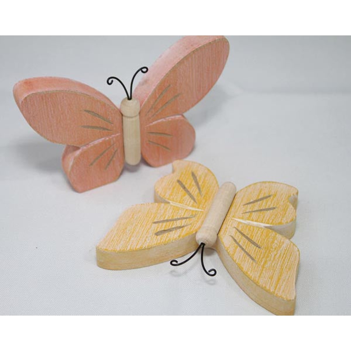 Papillon en bois de qualité supérieure, 10,7 x 7 x 1,7 cm