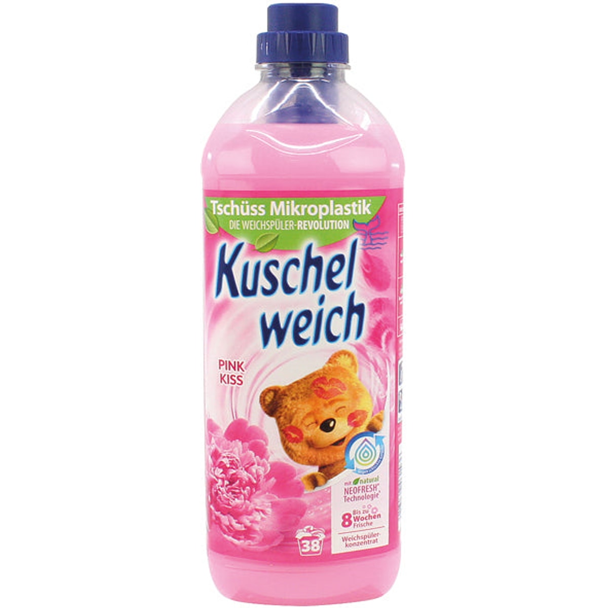 Adoucissant textile doux et câlin 1 litre Rose Baiser 38WL