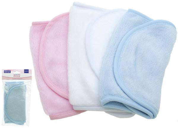 Lingettes nettoyantes visage Elina 38x18cm 3 couleurs assorties