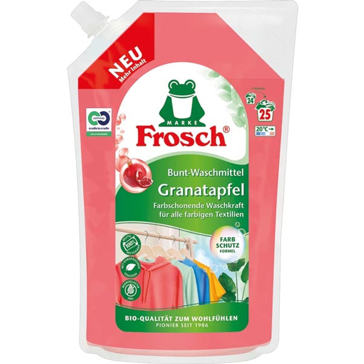 Frosch Lessive Liquide 25 WL Grenade
