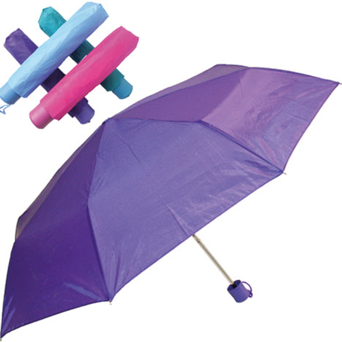 Parapluie de poche 100 cm, couleurs tendance