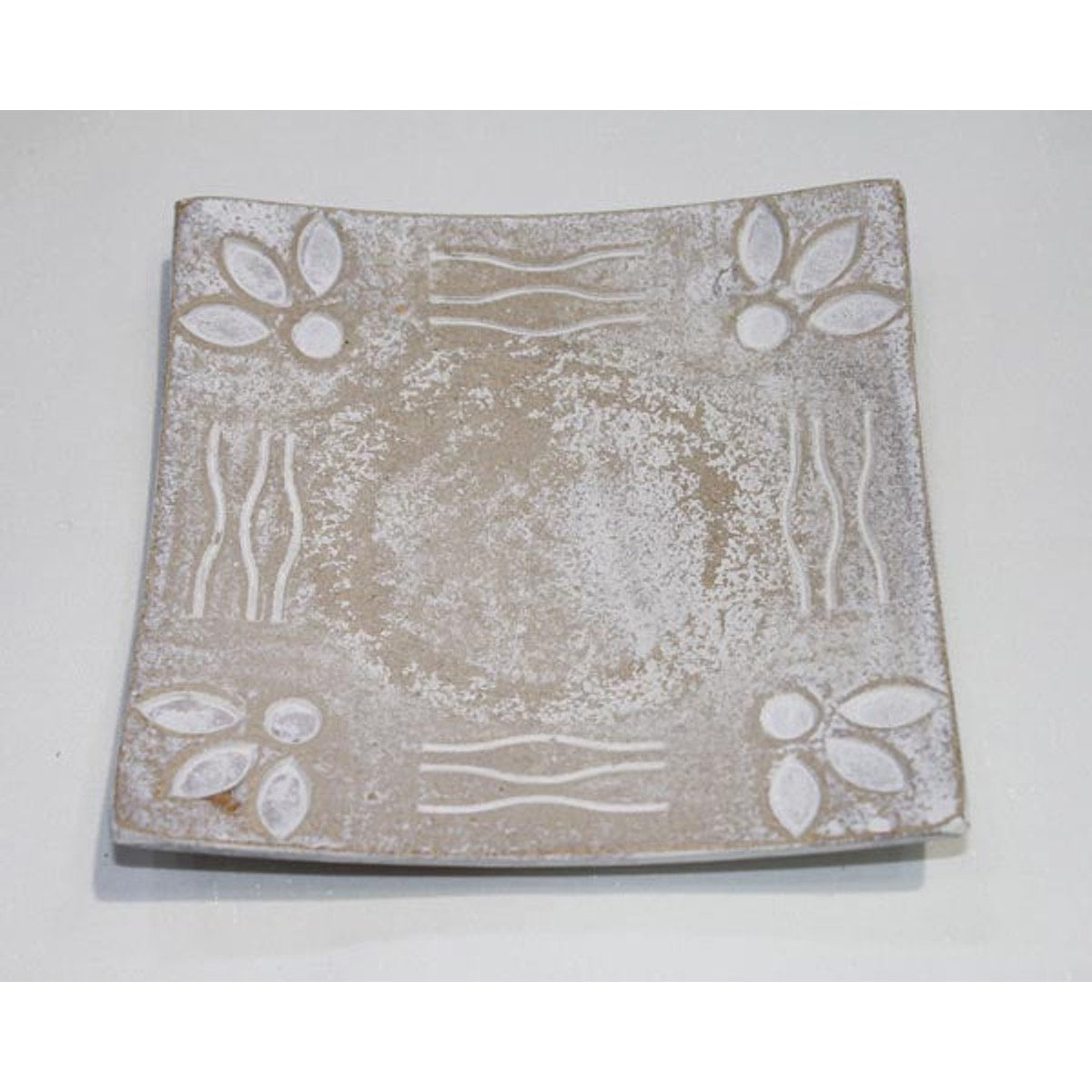 Assiette décorative en bois 14,8 x 14,8 x 2,3 cm