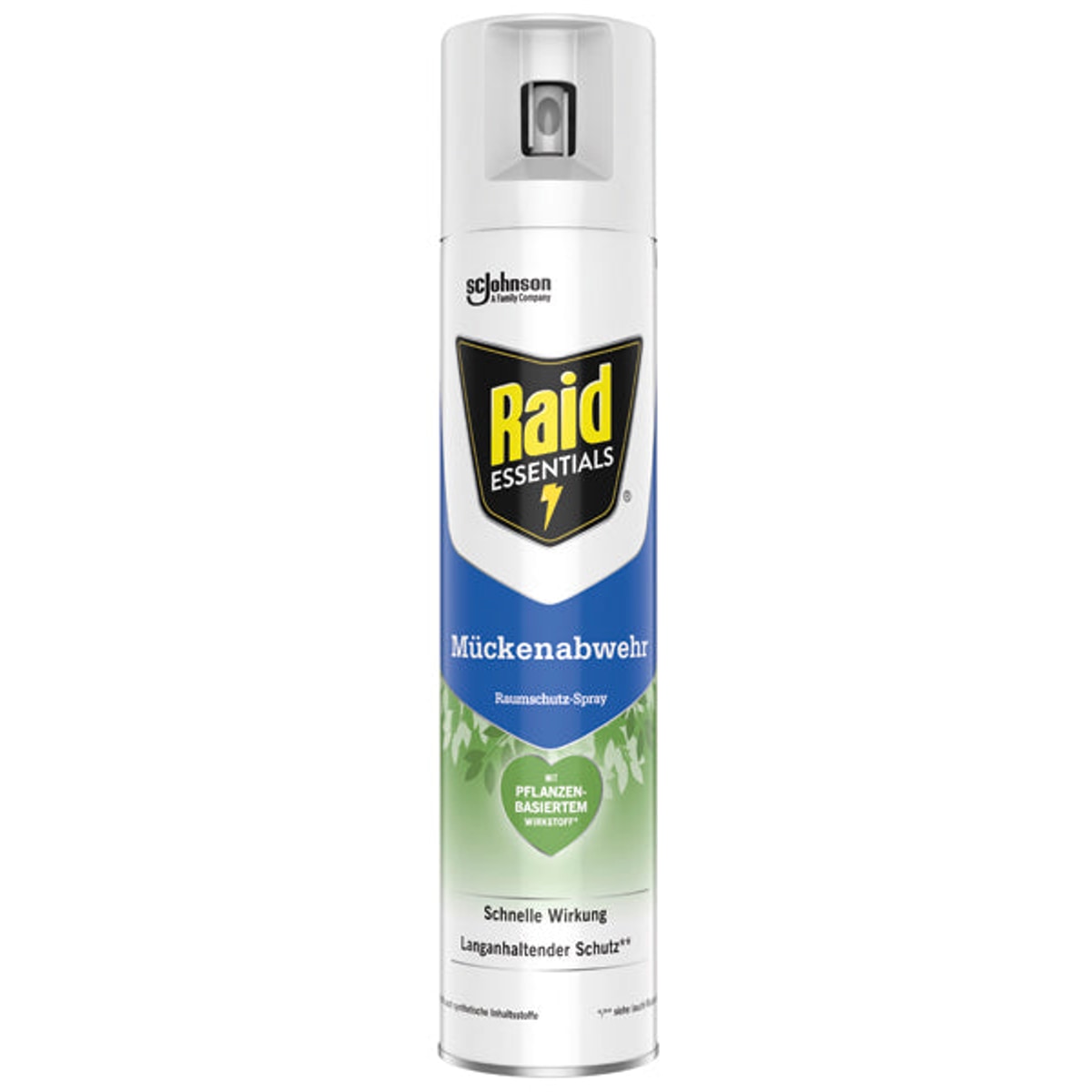 Spray anti-moustiques Raid Essentials pour la maison 300 ml
