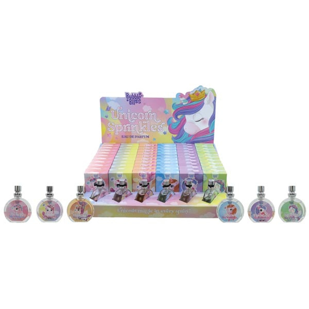 Bubble Bliss 15 ml Paillettes Licorne 60 pièces.6f.Dis