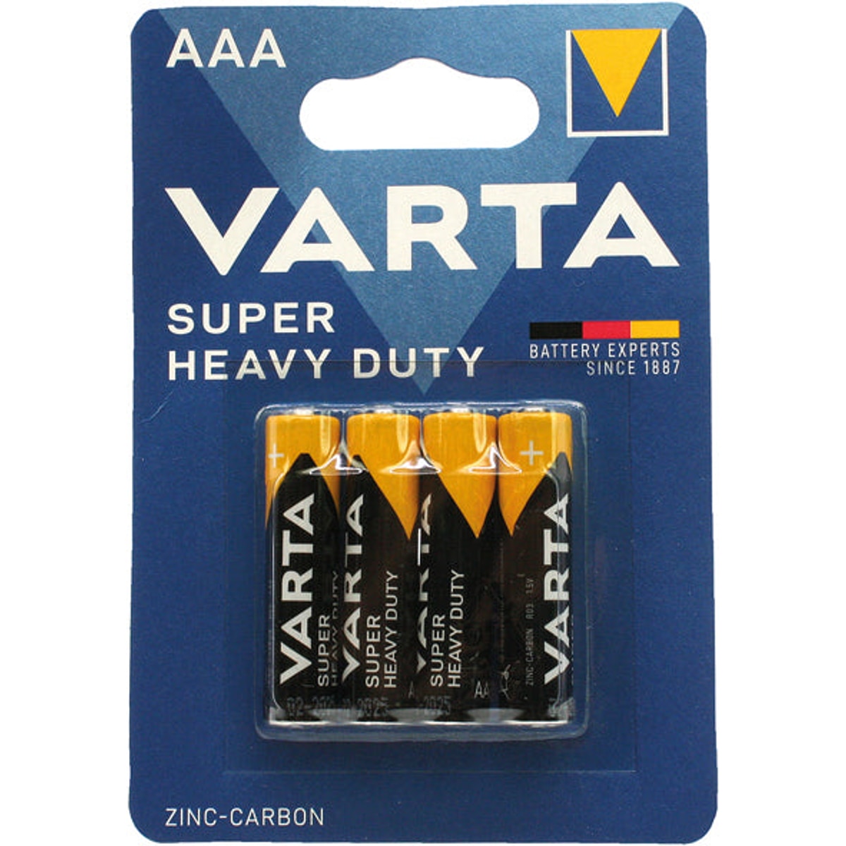 Lot de 4 piles micro AAA VARTA ultra-résistantes