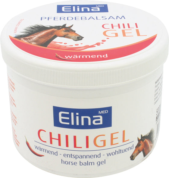 Crème Elina 500 ml Baume pour chevaux au piment en gel
