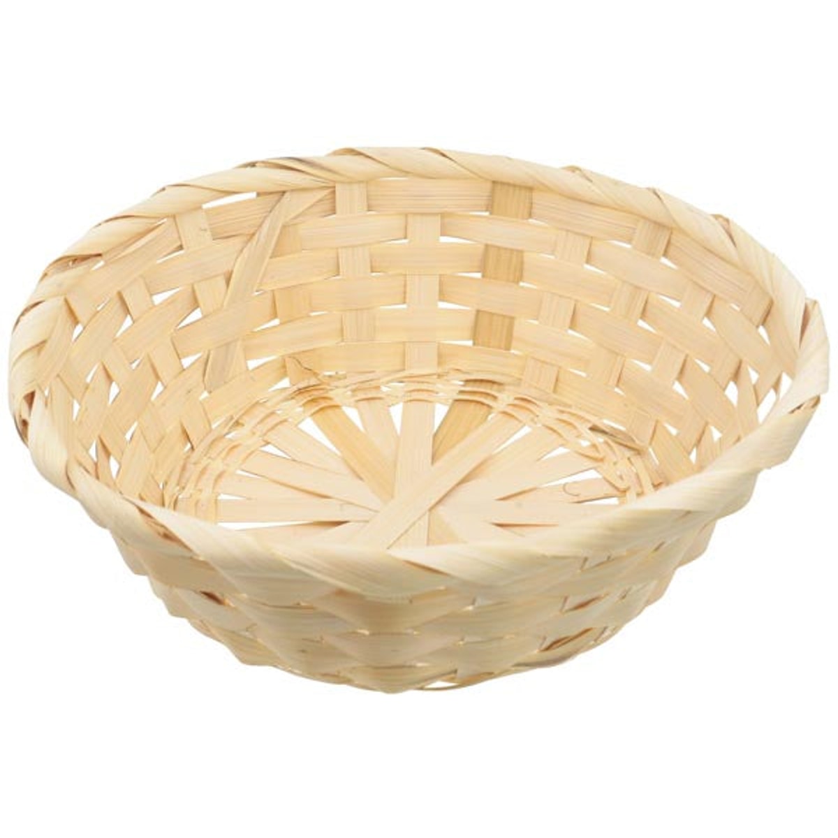 Panier en osier naturel, tissage large, 22,5 x 7 cm