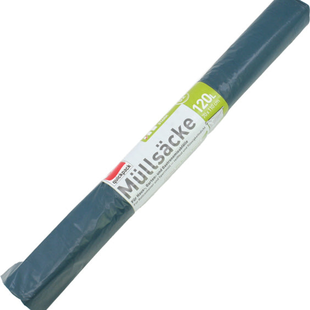 Sacs poubelle 120 L, lot de 5, 110 x 70 cm, bleus