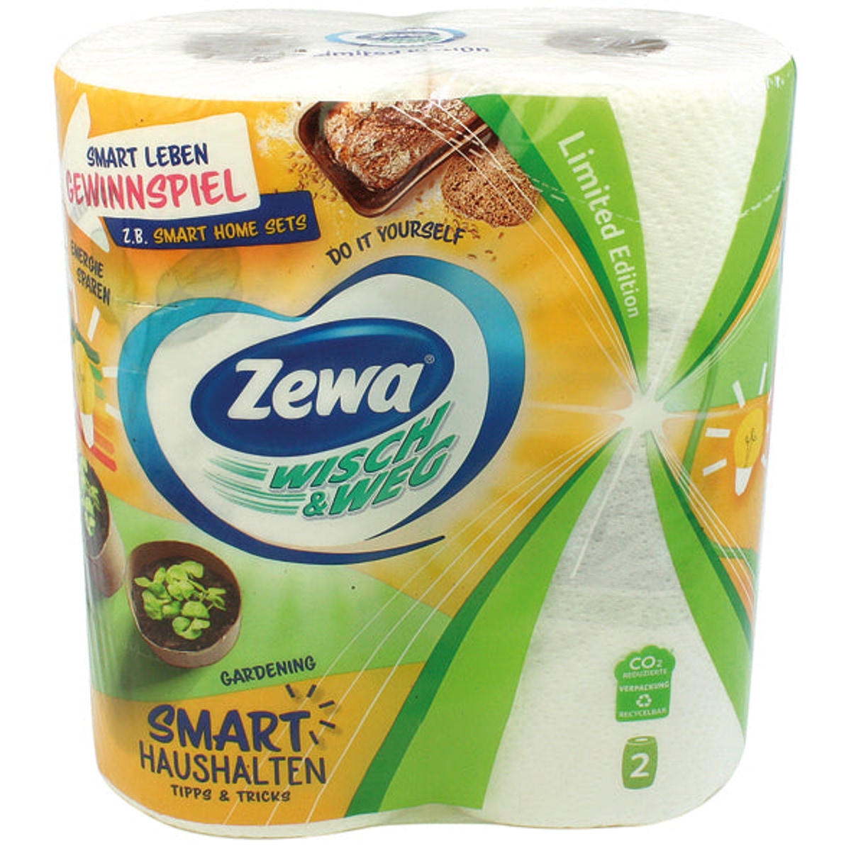 Rouleau de papier ménager Zewa 2x72 feuilles Motif amusant
