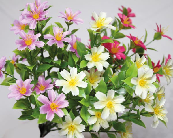 Bouquet de saxifrage, 5 branches et 15 têtes, 35 cm