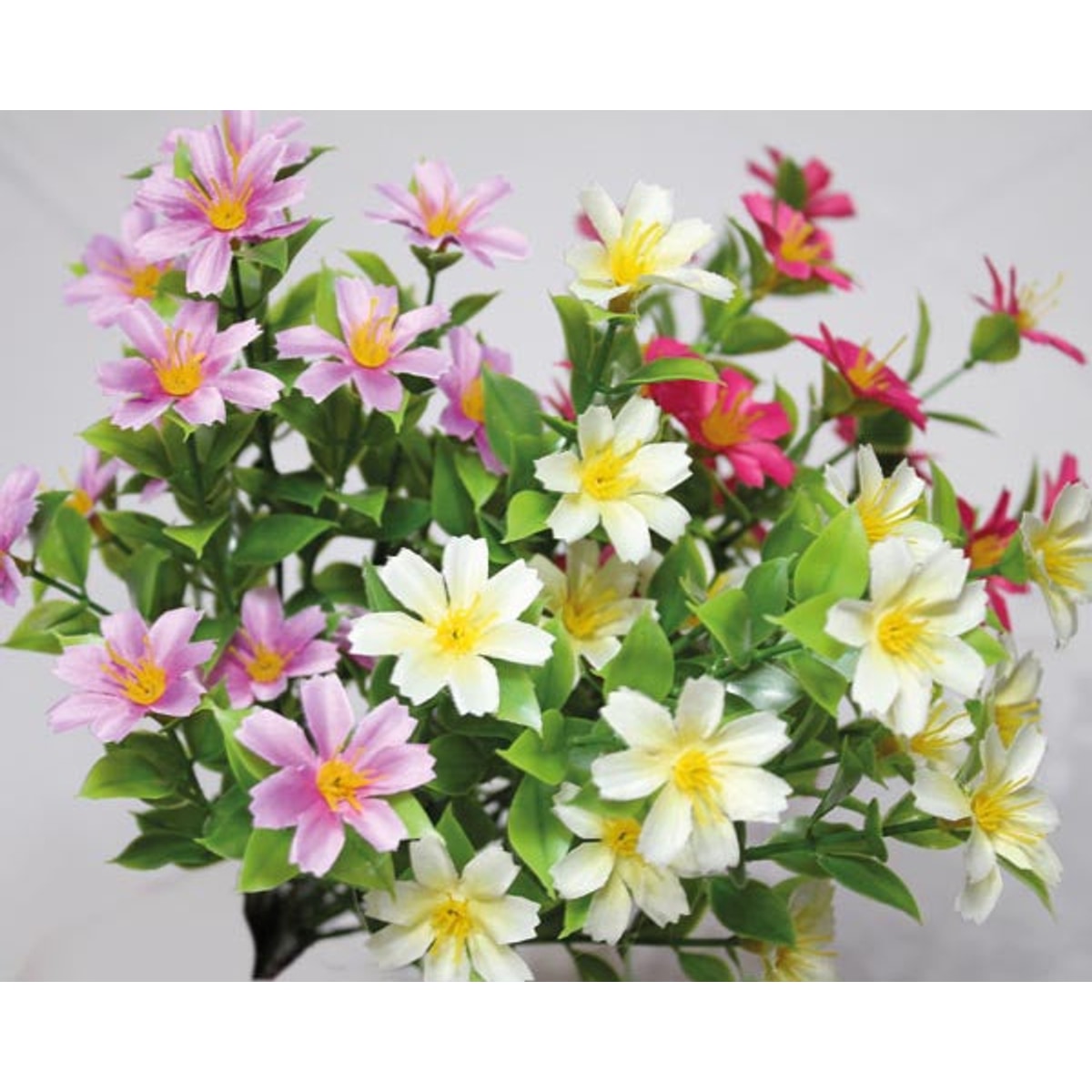 Bouquet de saxifrage, 5 branches et 15 têtes, 35 cm