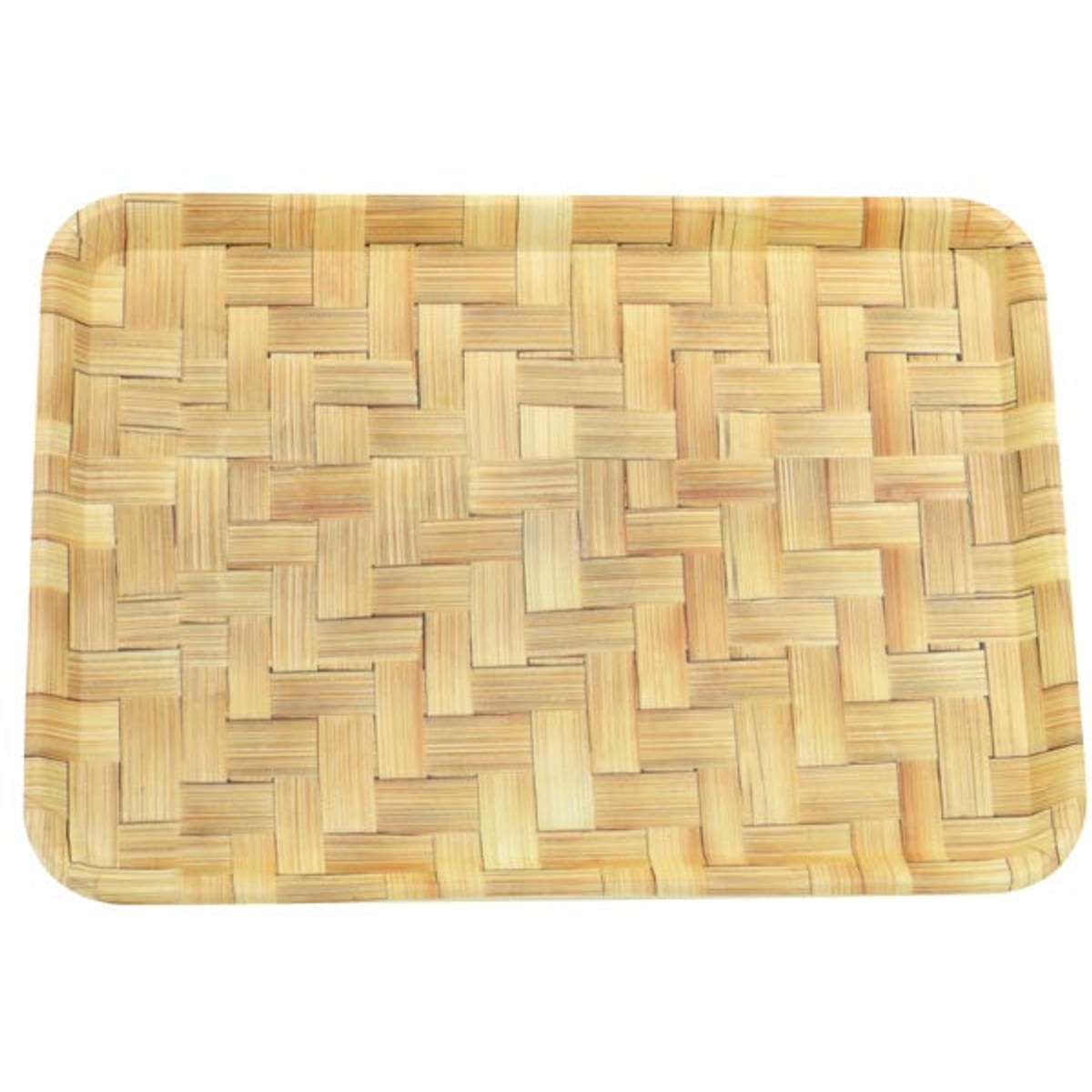 Plateau rectangulaire en plastique de 31,5 x 22,5 x 1,5 cm