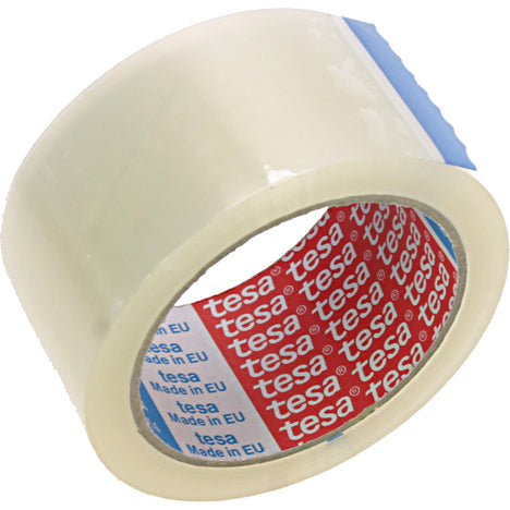 Ruban adhésif d'emballage extra-large TESA, 66 m x 50 mm, transparent