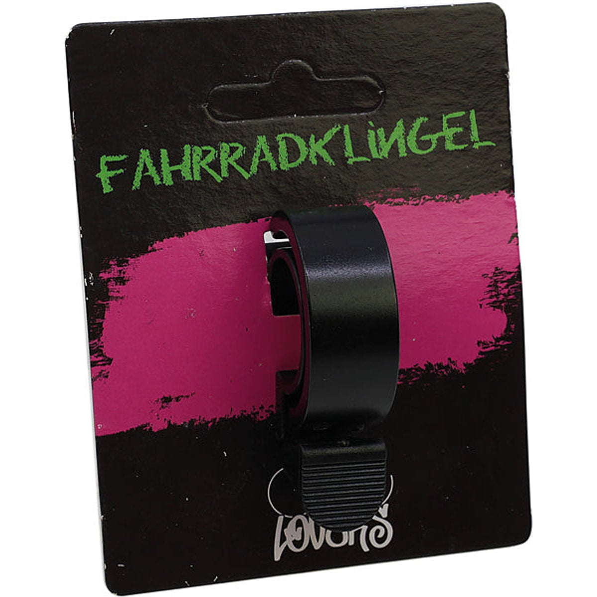 Sonnette de vélo Bike Lovers fine noire, sur carte