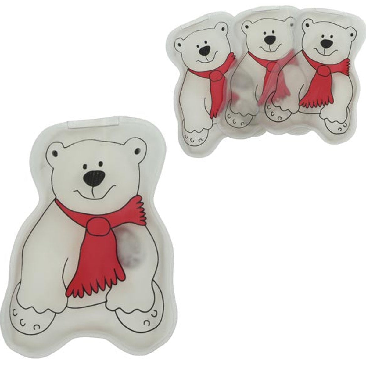 Chauffe-mains Ours Polaire, lot de 3, sans présentoir