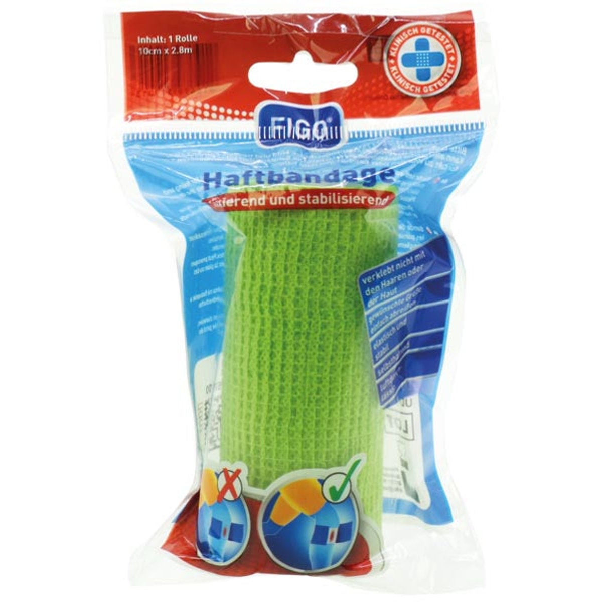 Pansement élastique adhésif pour plaies 10 cm x 2,8 m