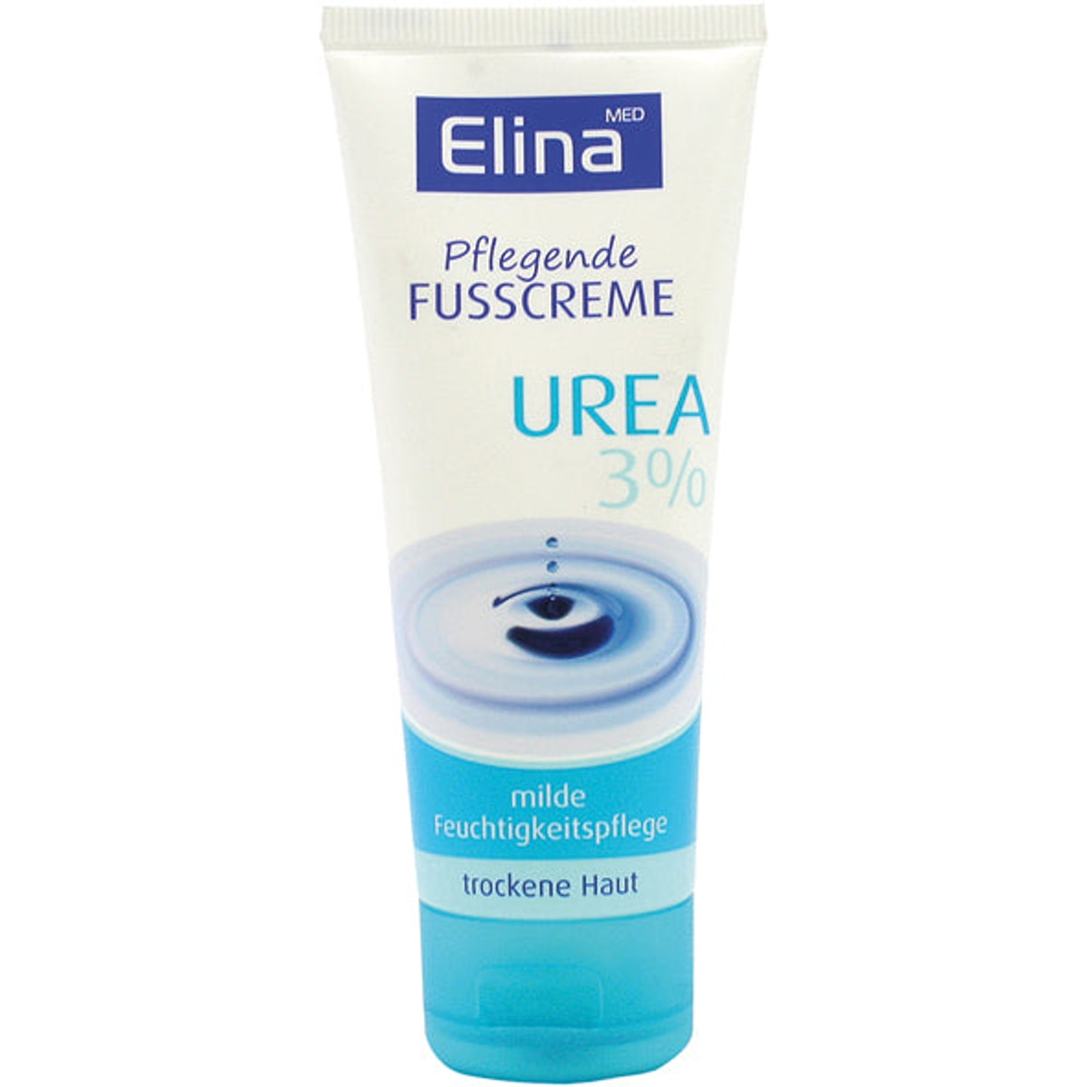Crème pour les pieds Elina Urée 3 % 75 ml, pour peaux sensibles, en tube