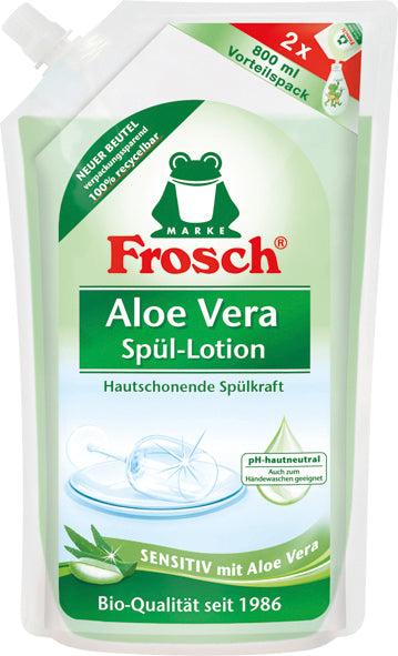 Recharge de liquide vaisselle Frosch à l'aloe vera 800 ml
