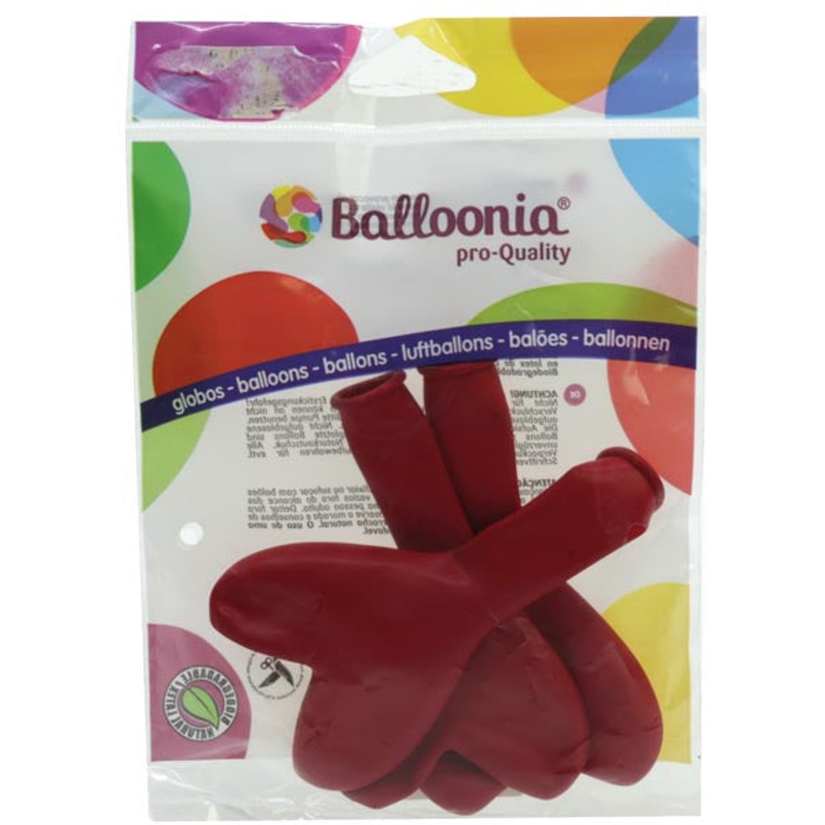 Lot de 3 ballons en forme de cœur, 24 cm, 100 % latex naturel !