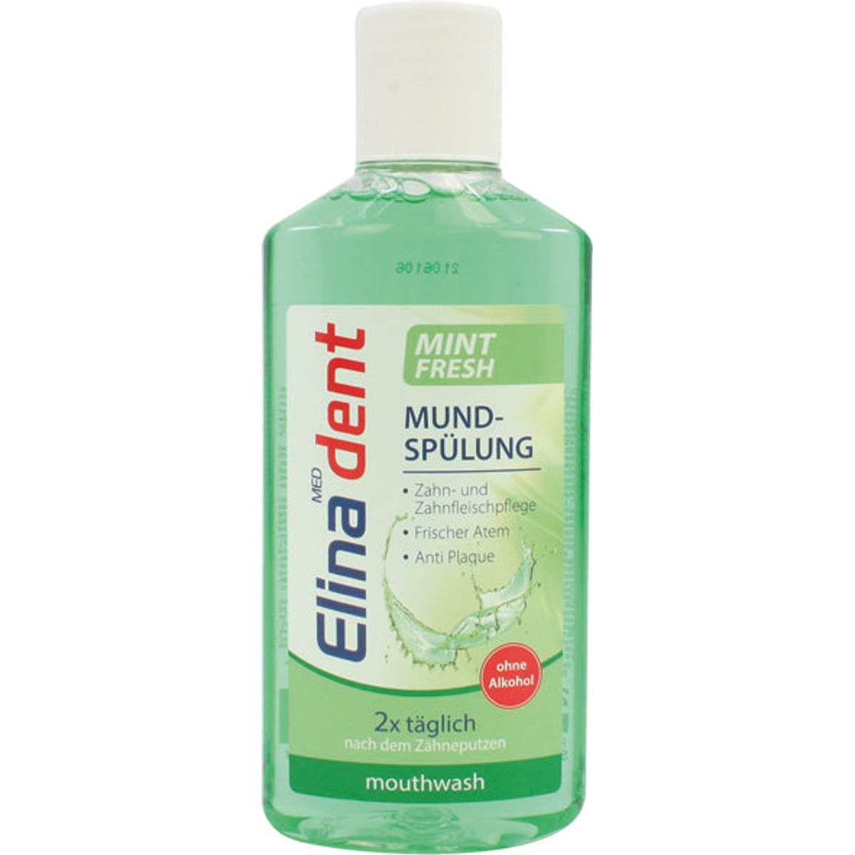 Bain de bouche Elina 250 ml, menthe fraîche, sans alcool