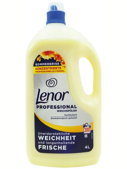 Adoucissant textile professionnel Lenor 4L Brise d'été 200WL