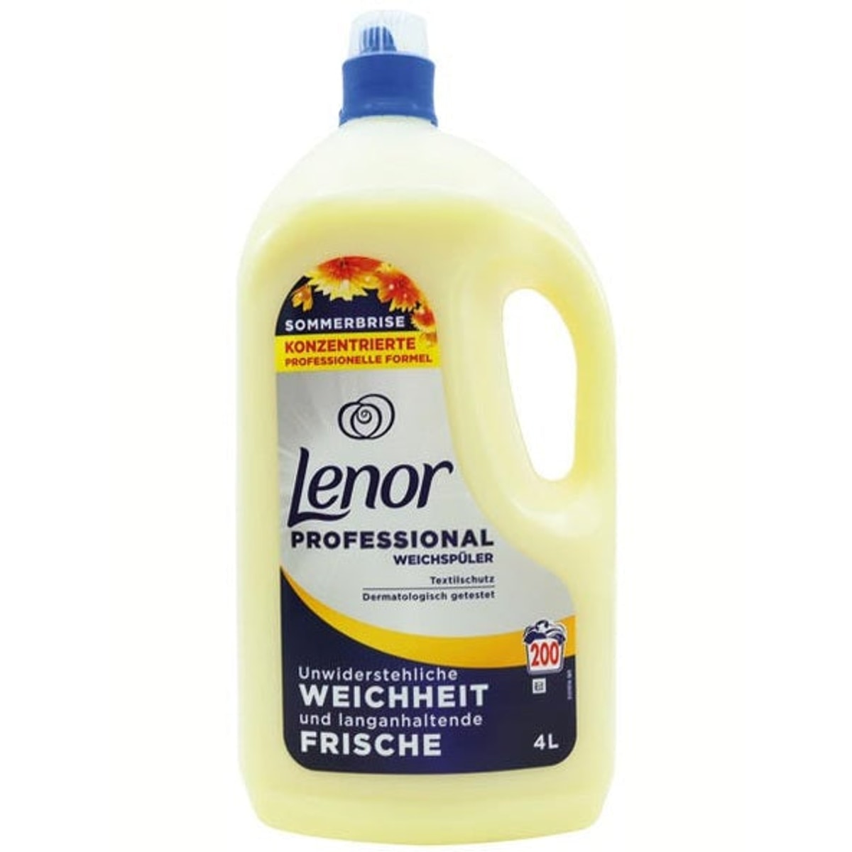 Adoucissant textile professionnel Lenor 4L Brise d'été 200WL