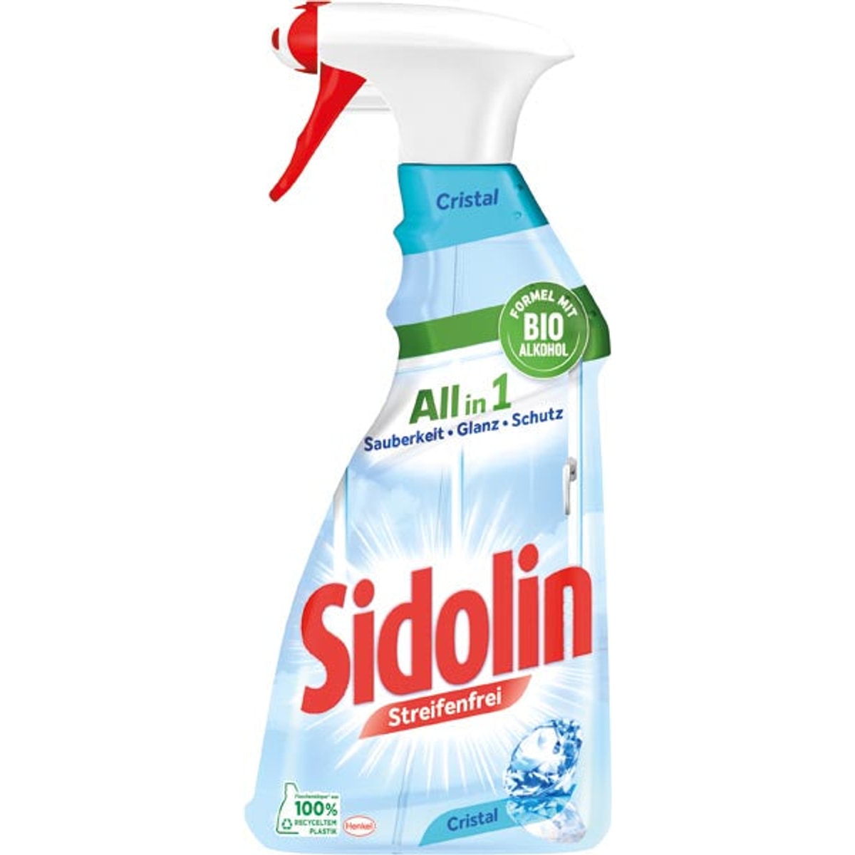 Nettoyant pour vitres Sidolin Cristal 3 en 1 500 ml