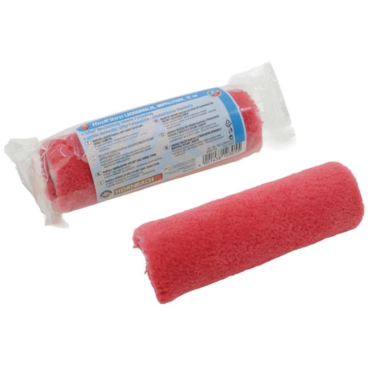 Rouleau à peinture rouge, 12 cm de large