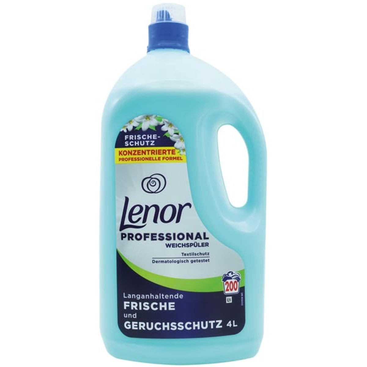 Adoucissant textile professionnel Lenor 4L, protection fraîcheur 200W