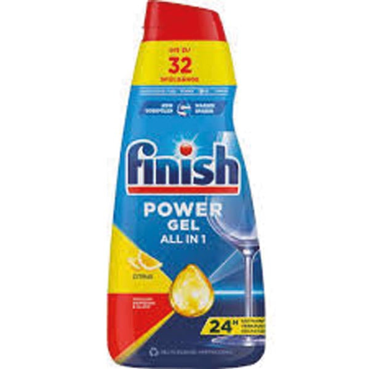 Gel nettoyant puissant pour lave-vaisselle Finish 650 ml Agrumes