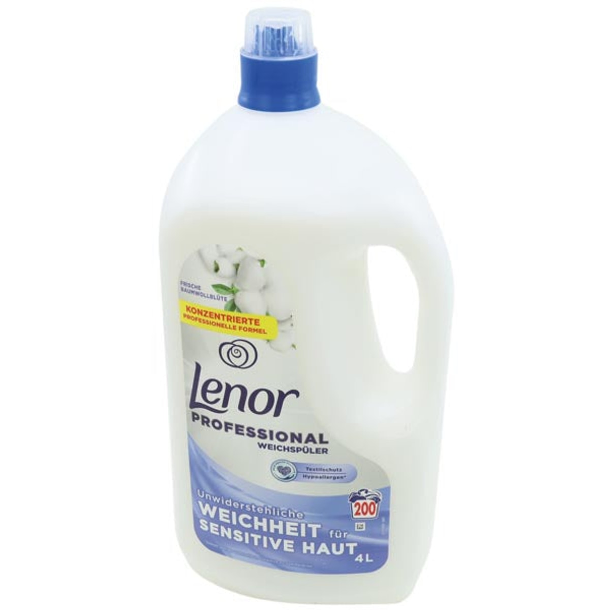 Adoucissant textile professionnel Lenor 4L Fleur de coton fraîche