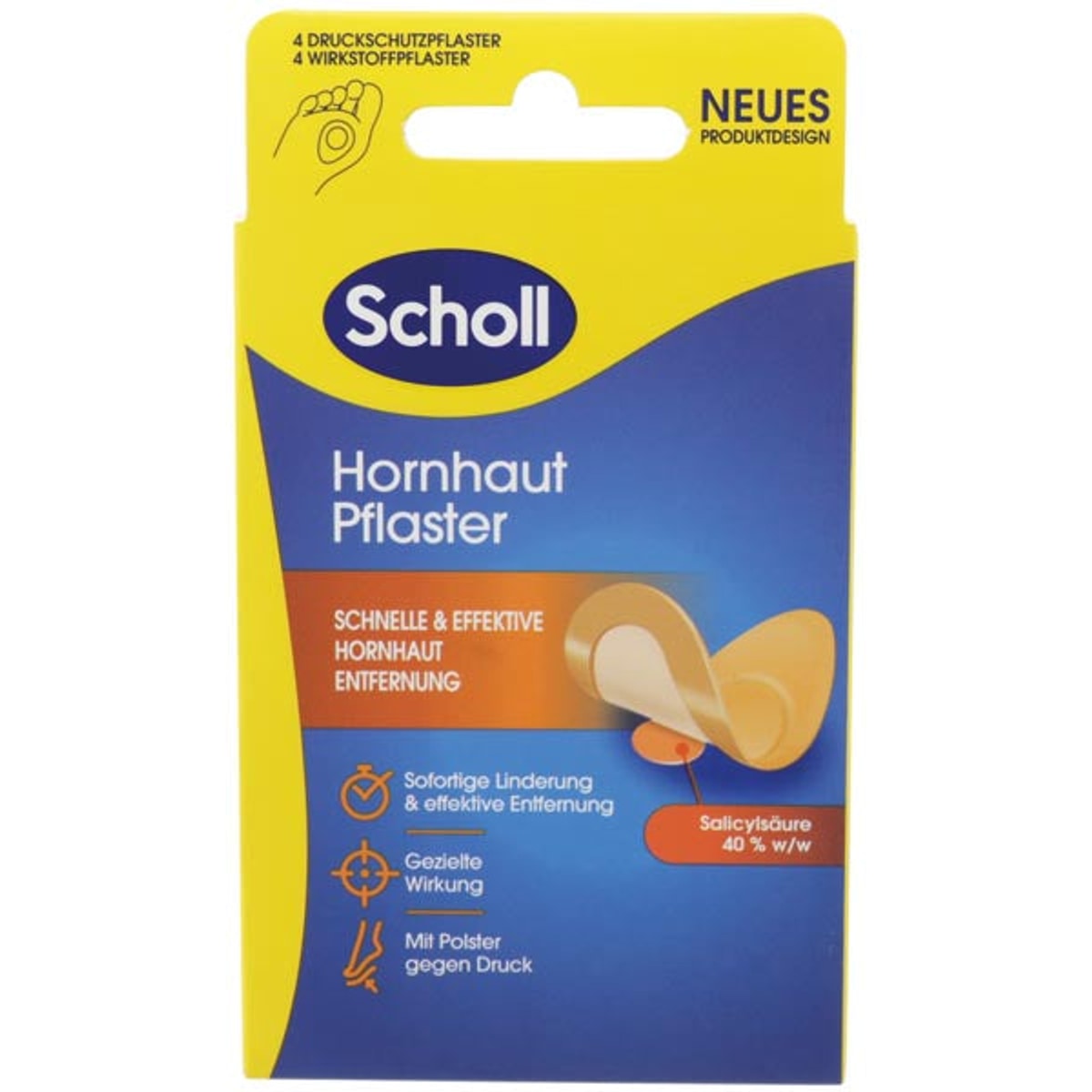 Pansements Scholl pour éliminer les callosités, lot de 4.