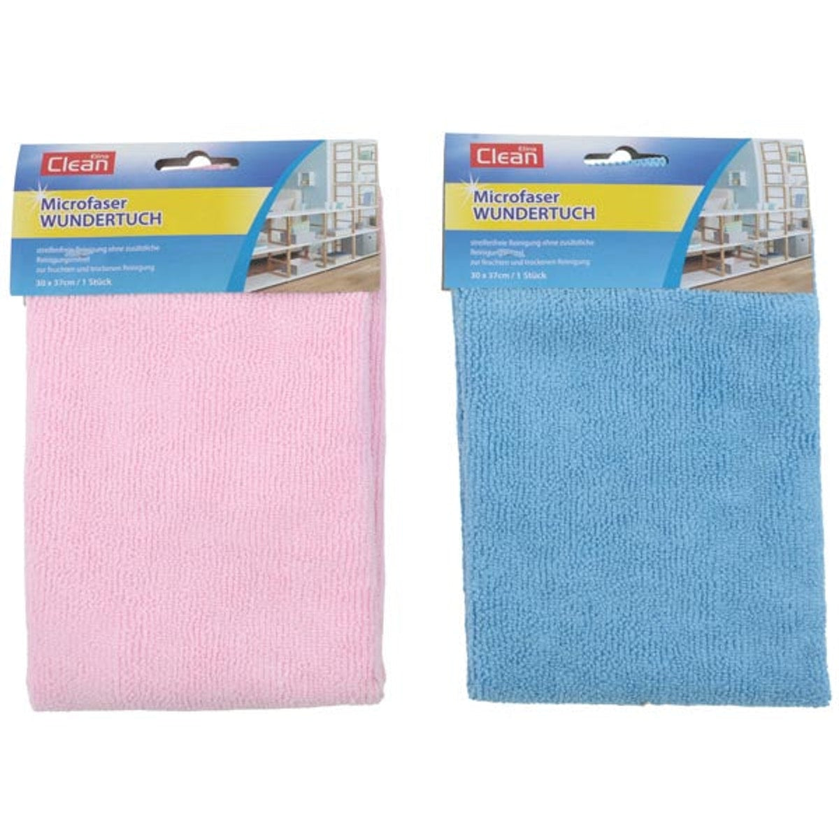 Chiffon microfibre Wonder Cloth 30 x 37 cm, 2 couleurs assorties, 300 g/m²