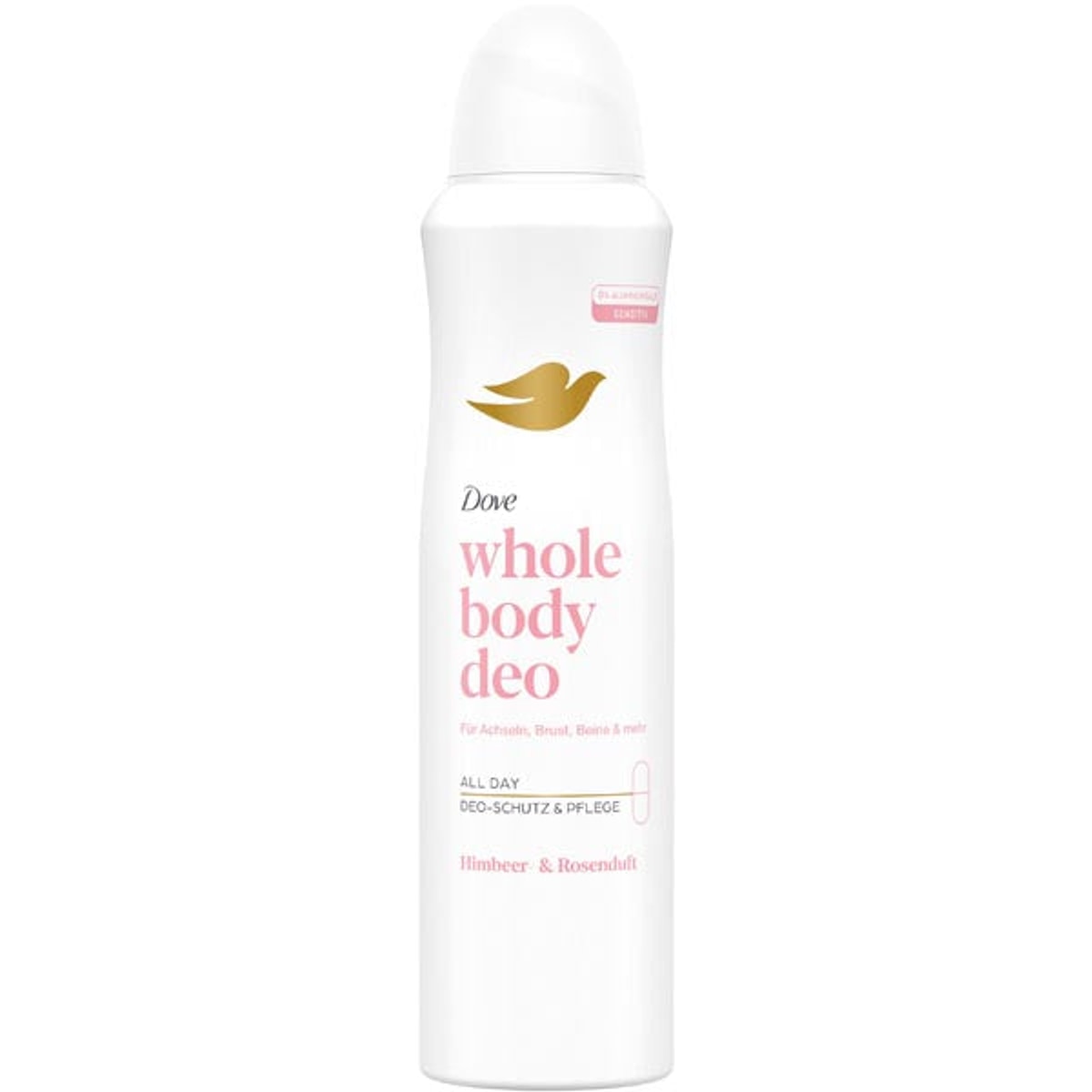 Déodorant Dove pour le corps entier en spray 150 ml, parfum framboise et rose